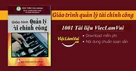 Giáo Trình Tài Chính Công Tmu